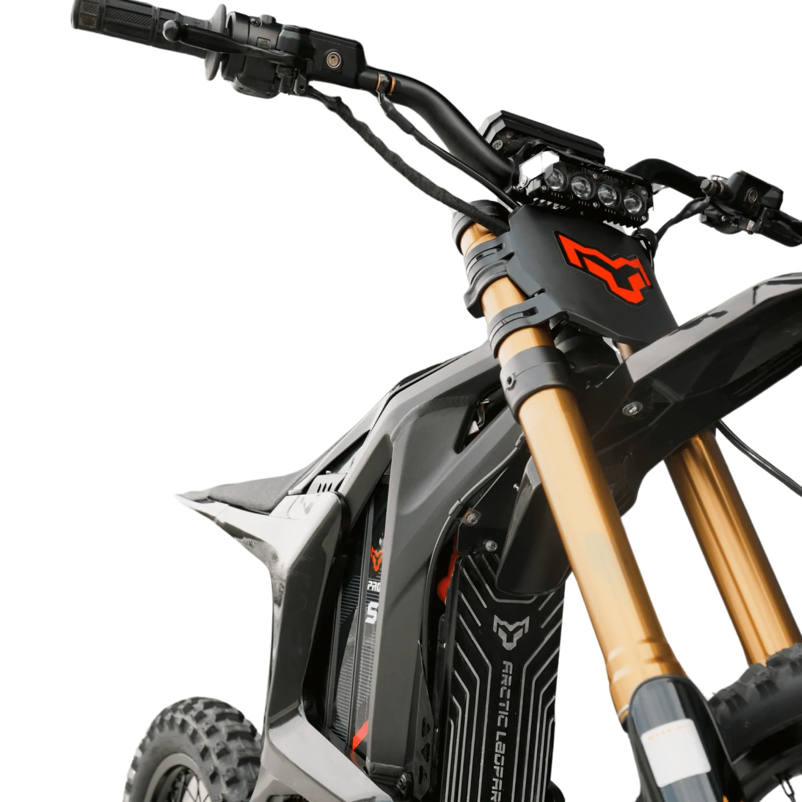 Arctic Leopard XE PRO S electric dirt bike detail view