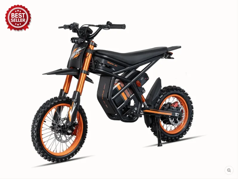 Black and orange Riding times GT54 electric motorbike