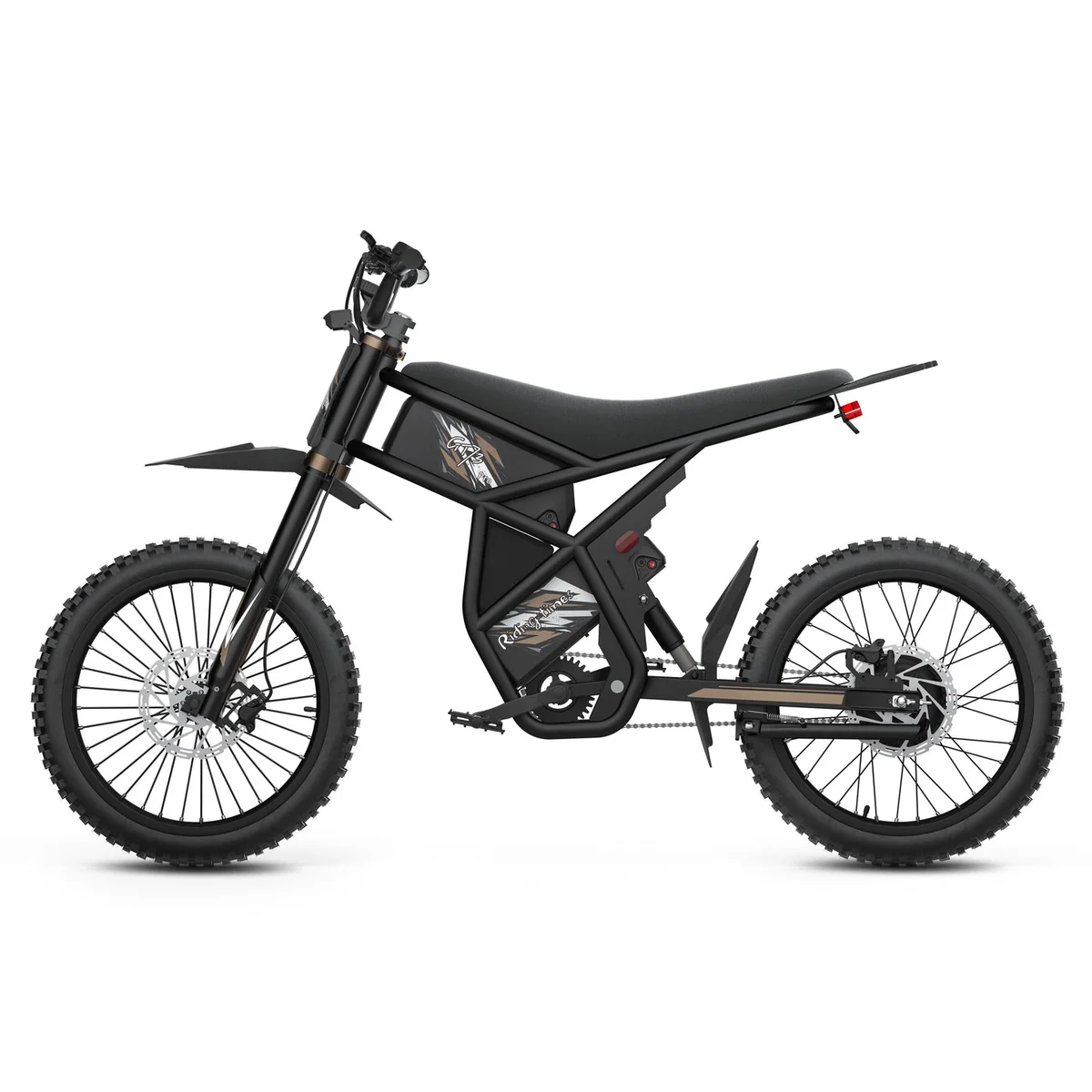 Black Riding'times GT73 Pro dual-battery electric motorbike