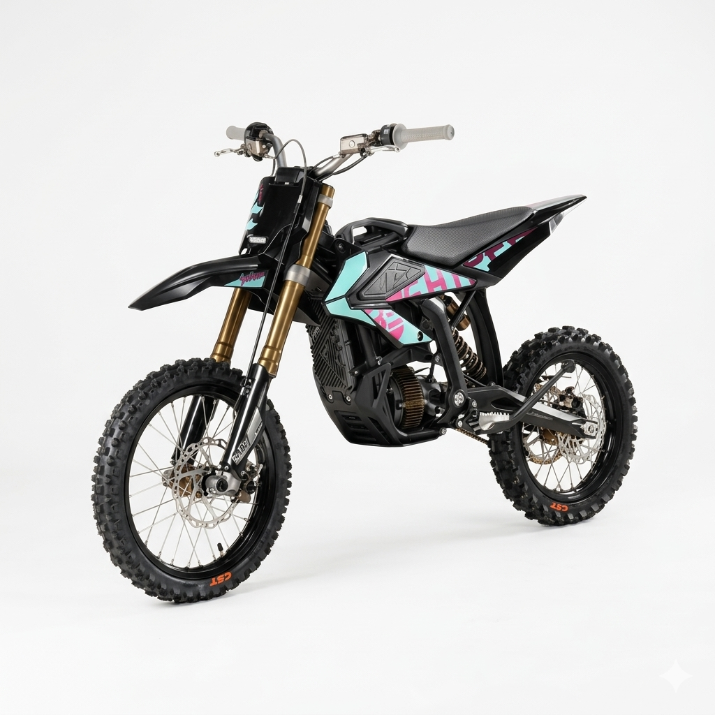 Surron Hyper Bee electric dirt bike profile view