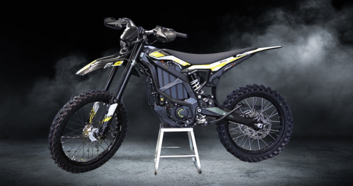 Surron Ultra Bee electric dirt bike studio view